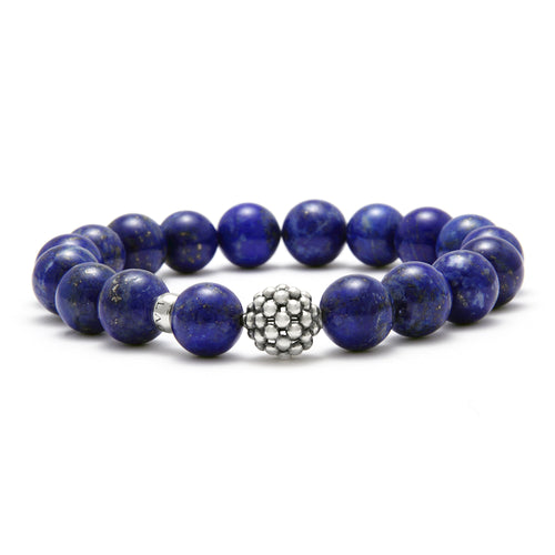 Maya Collection Lapis Bead Bracelet