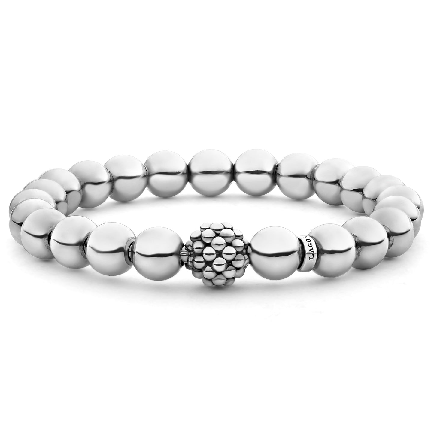 Signature Caviar Collection Stretch Bead Bracelet