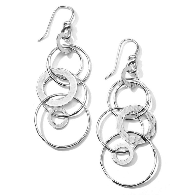 Classico Hammered Jet Set Drop Earrings