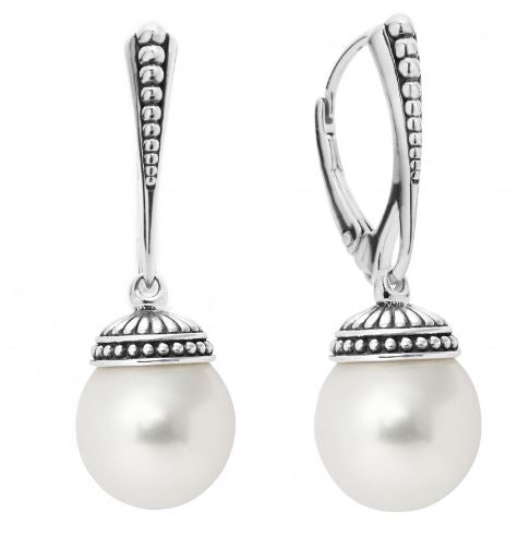 Luna Drop Pearl Earrings