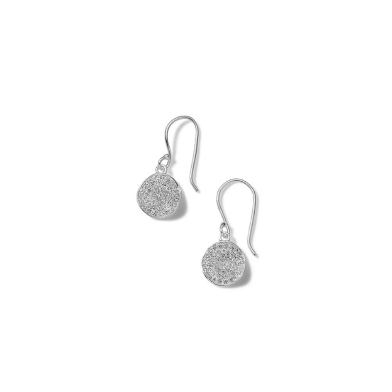 Stardust Pave Diamond Disc Earrings