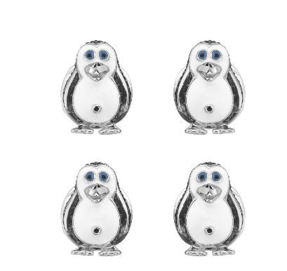 Enamel Penguin Studs