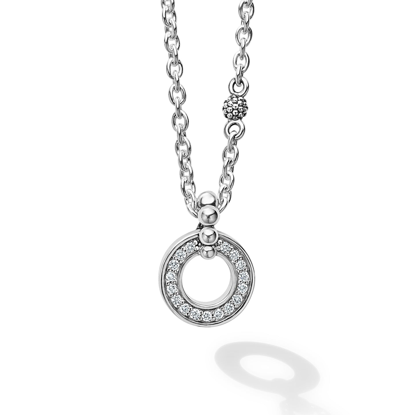 Caviar Spark Collection Diamond Circle Pendant