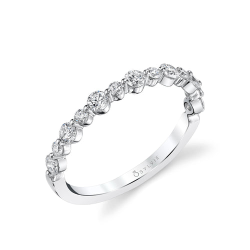 Stackable Diamond Wedding Band