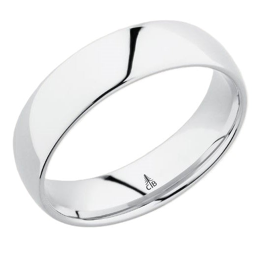 6.0 MM Domed Wedding Band