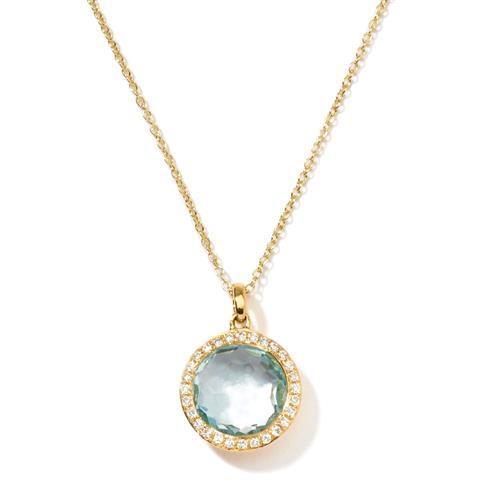 Lollipop Collection Blue Topaz & Diamond Necklace