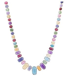 Murano Statement Gemstone Necklace