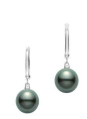 Black South Sea Pearl Drop Earrings