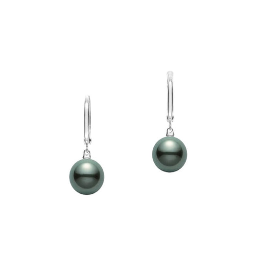 Black South Sea Pearl Drop Earrings