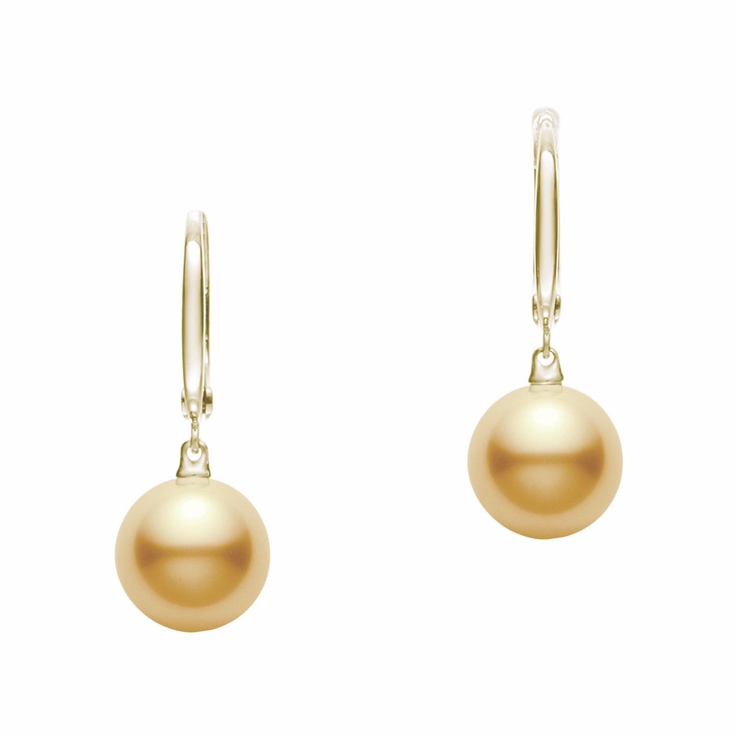 Morning Dew Golden South Sea Drop Earrings