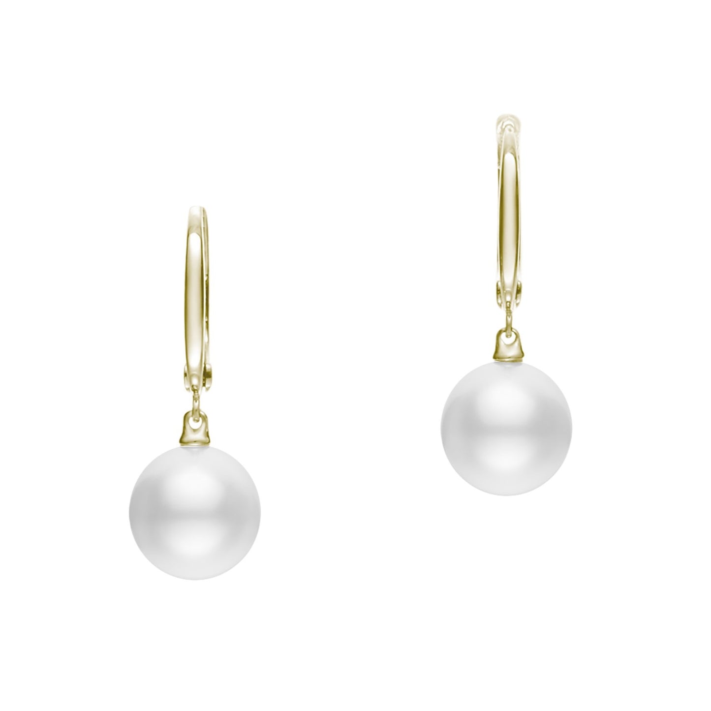 Morning Dew White South Sea Drop Earrings