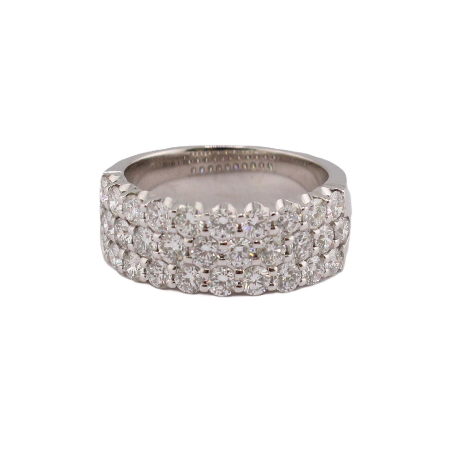 Three-Row Diamond Band