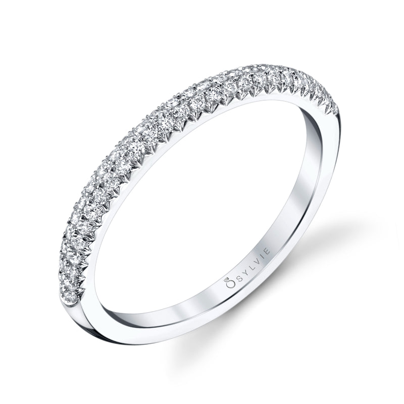 Arielle Pave Set Wedding Band