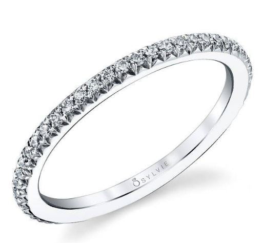 Adorlee Diamond Wedding Band