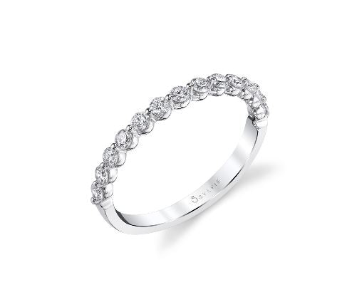 Stackable Diamond Wedding Band