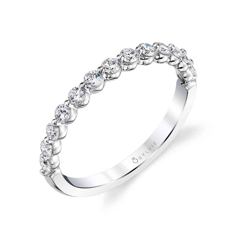 Stackable Diamond Wedding Band