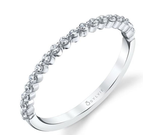 Stackable Diamond Wedding Band