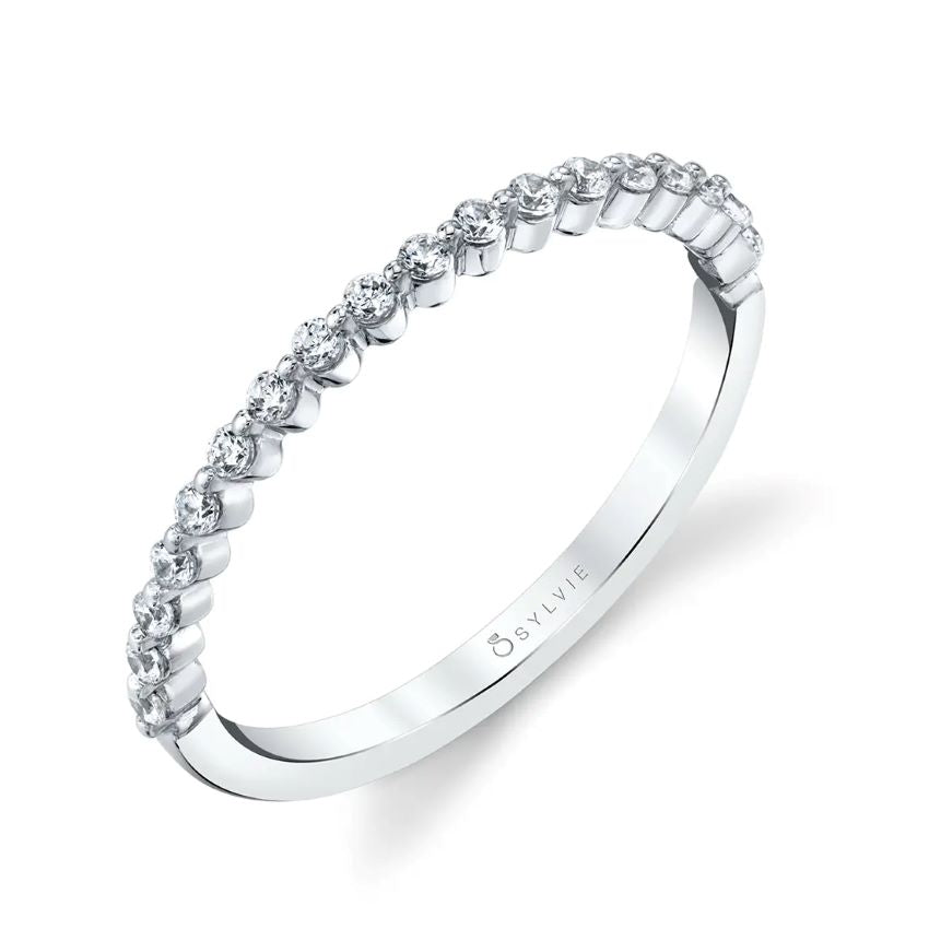 Stackable Diamond Wedding Band