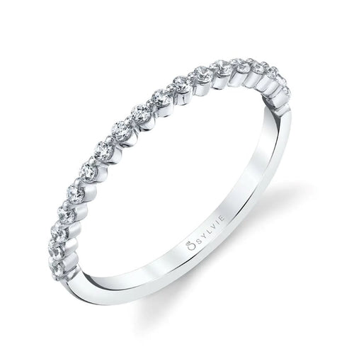 Stackable Diamond Wedding Band