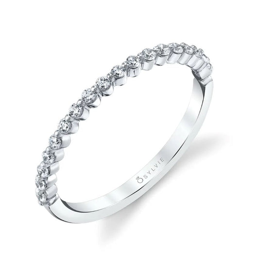 Stackable Diamond Wedding Band