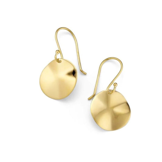 Classico Wavy Disc Drop Earrings