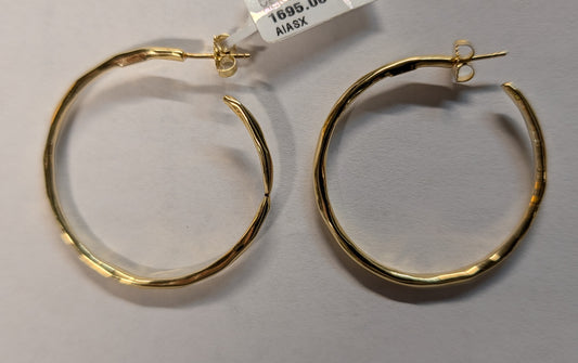 Classico Medium Faceted Hoop