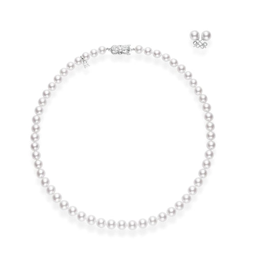 Everyday Essentials Akoya Pearl Strand & Earring Set