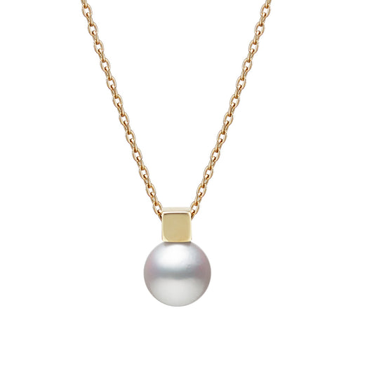 Classic Collection Akoya Pearl & Gold Accent Pendant
