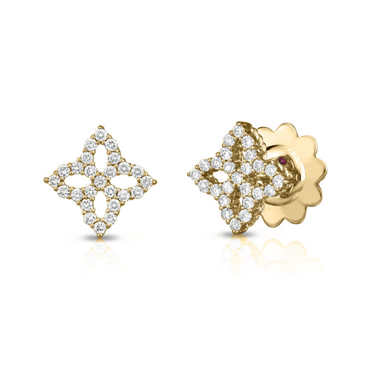 Princess Flower Collection Diamond Stud Earrings