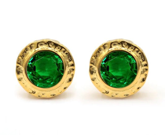 Nesting Gem Collection Emerald Stud Earrings