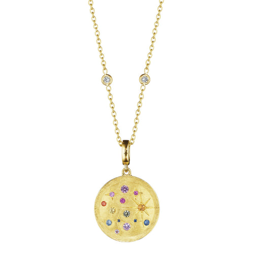 Galaxy Collection Rainbow Sapphire Medallion