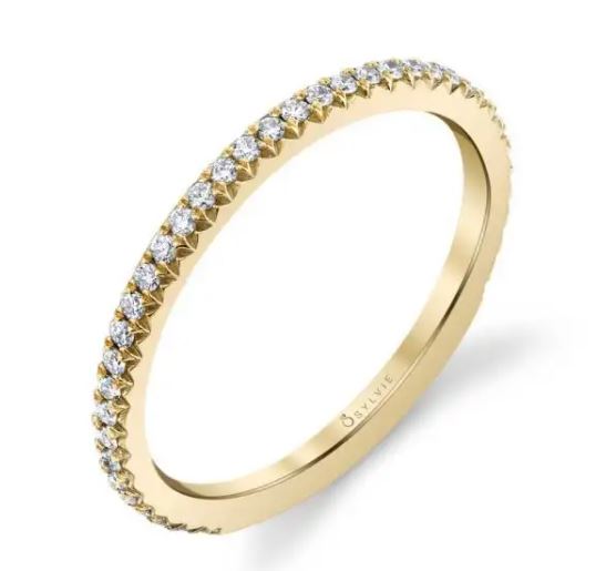 Adorlee Diamond Wedding Band