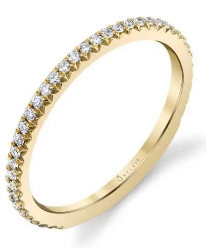 Adorlee Diamond Wedding Band