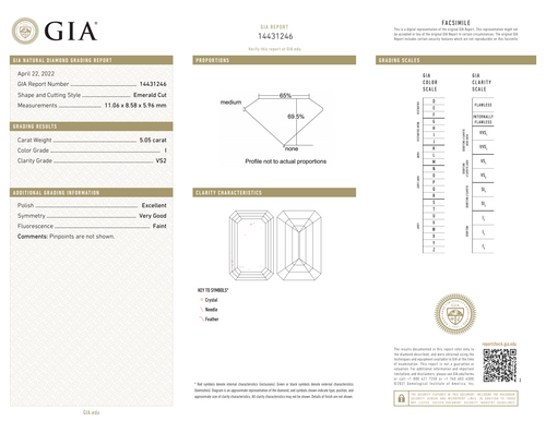 I-VS2 GIA# 14431246      EX / V.G.
