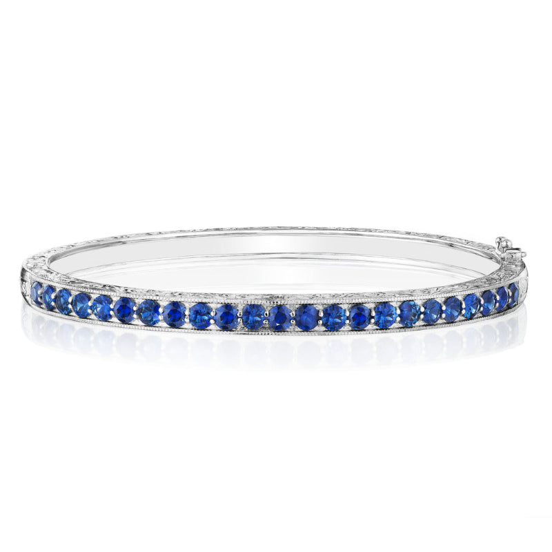 Classic Collection Blue Sapphire Bangle Bracelet