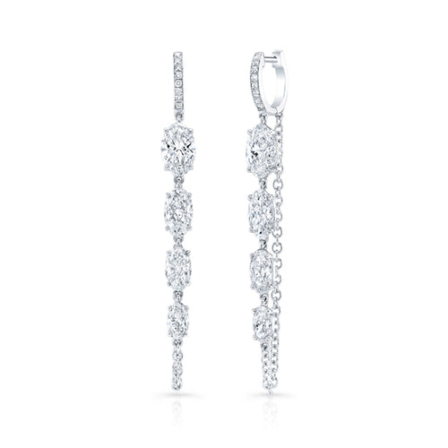 Movál® Cut Diamond Chain and Huggie Earrings