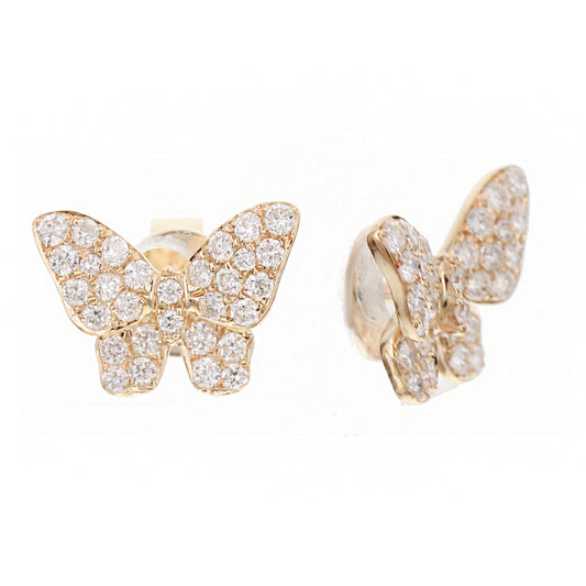 Diamond Butterfly Earrings