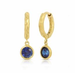 Blue Sapphire Gabby Hoops