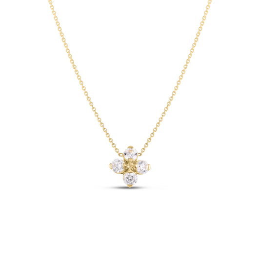 Love in Verona Diamond Flower Necklace