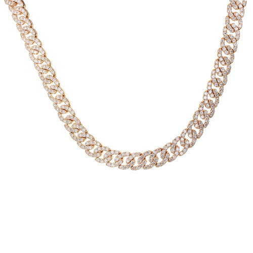 Diamond Curb Link Necklace