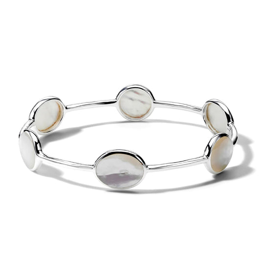 Polished Rock Candy Collection Mother-of-Pearl Bangle Bracelet