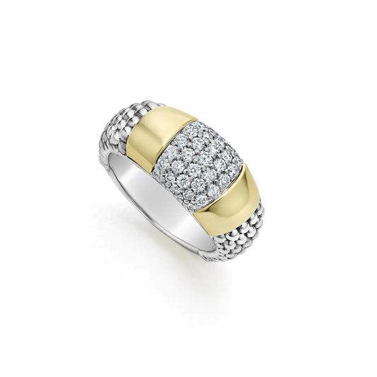 High Bar Collection Diamond Station RIng