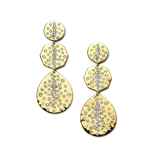 Stardust Small Diamond Crinkle Crazy 8 Earrings