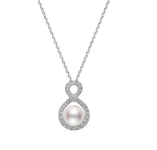 Ruyi Collection Akoya Pearl & Diamond Pendant