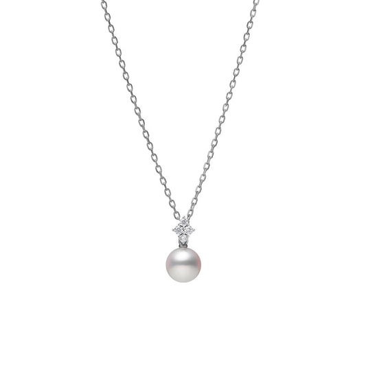 Classic Collection Akoya & Diamond Pearl Pendant