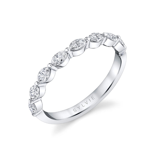 Marquise Cut Diamond Band