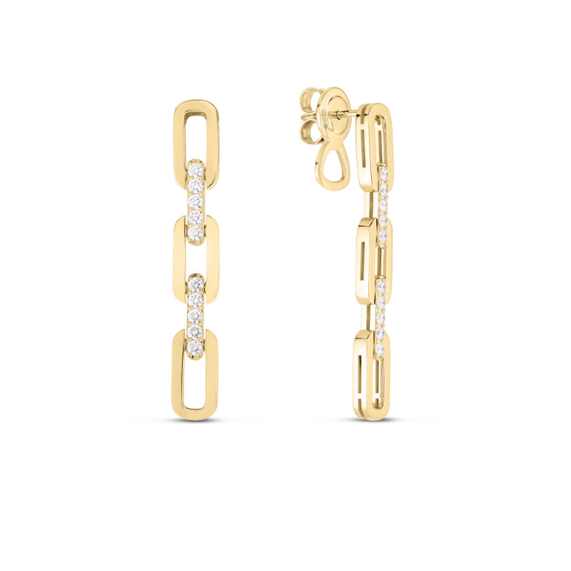 Navarra Collection Three Link Diamond Earrings