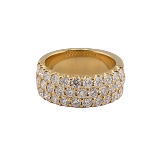 Three Row Diamond Band