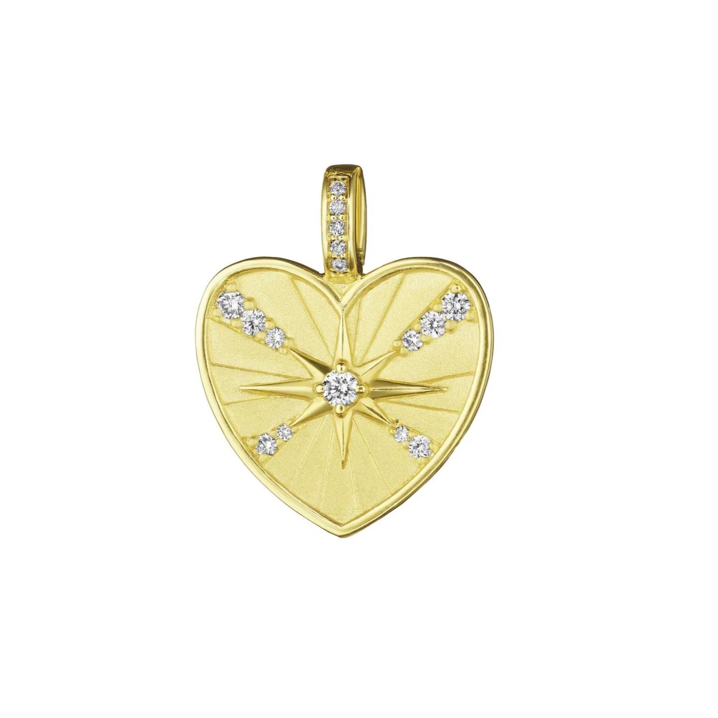 Starburst Collection Diamond Heart Medallion