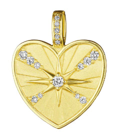 Starburst Collection Diamond Heart Medallion